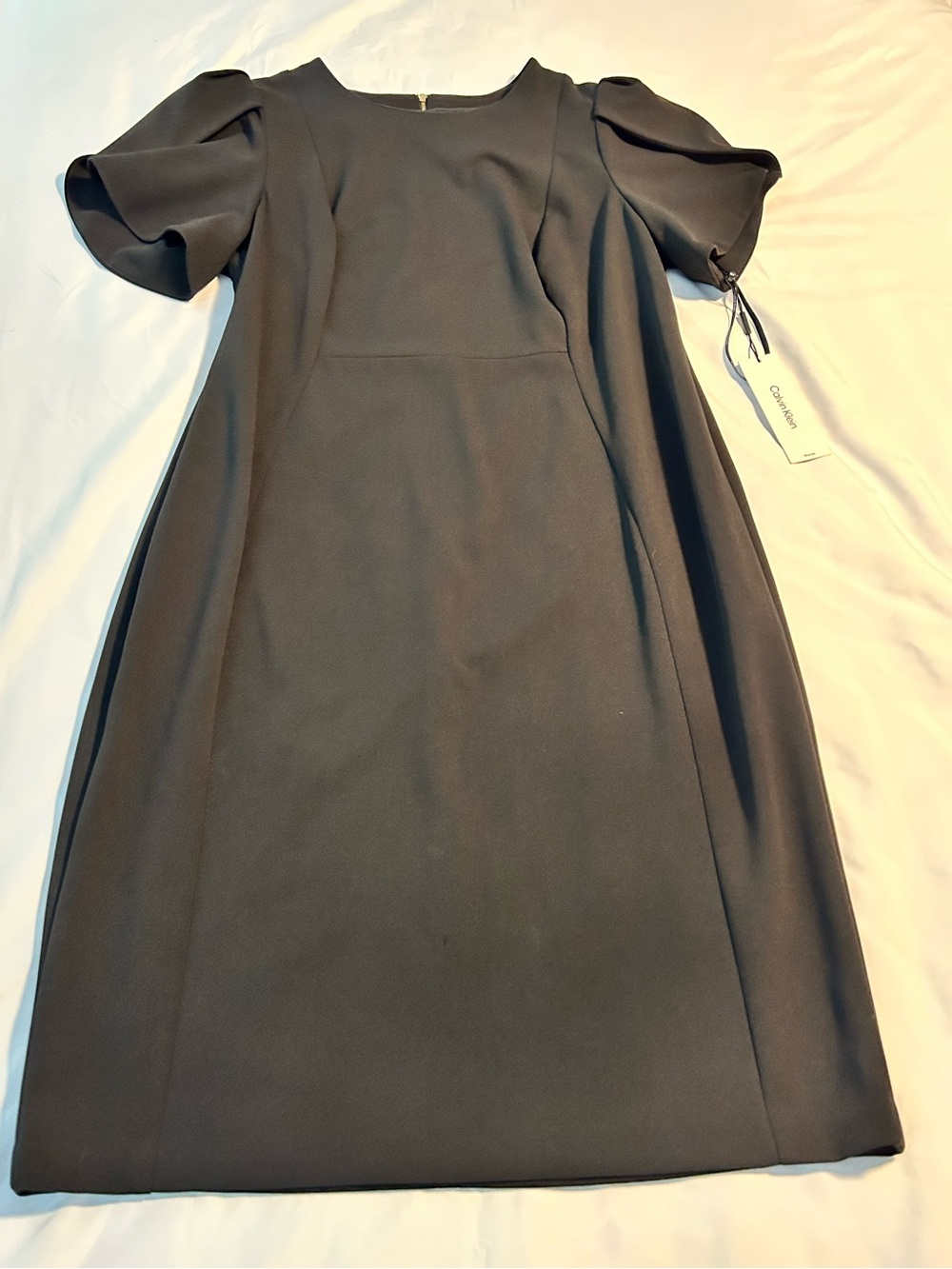 Calvin Klein Black Short-Sleeve Shift Dress